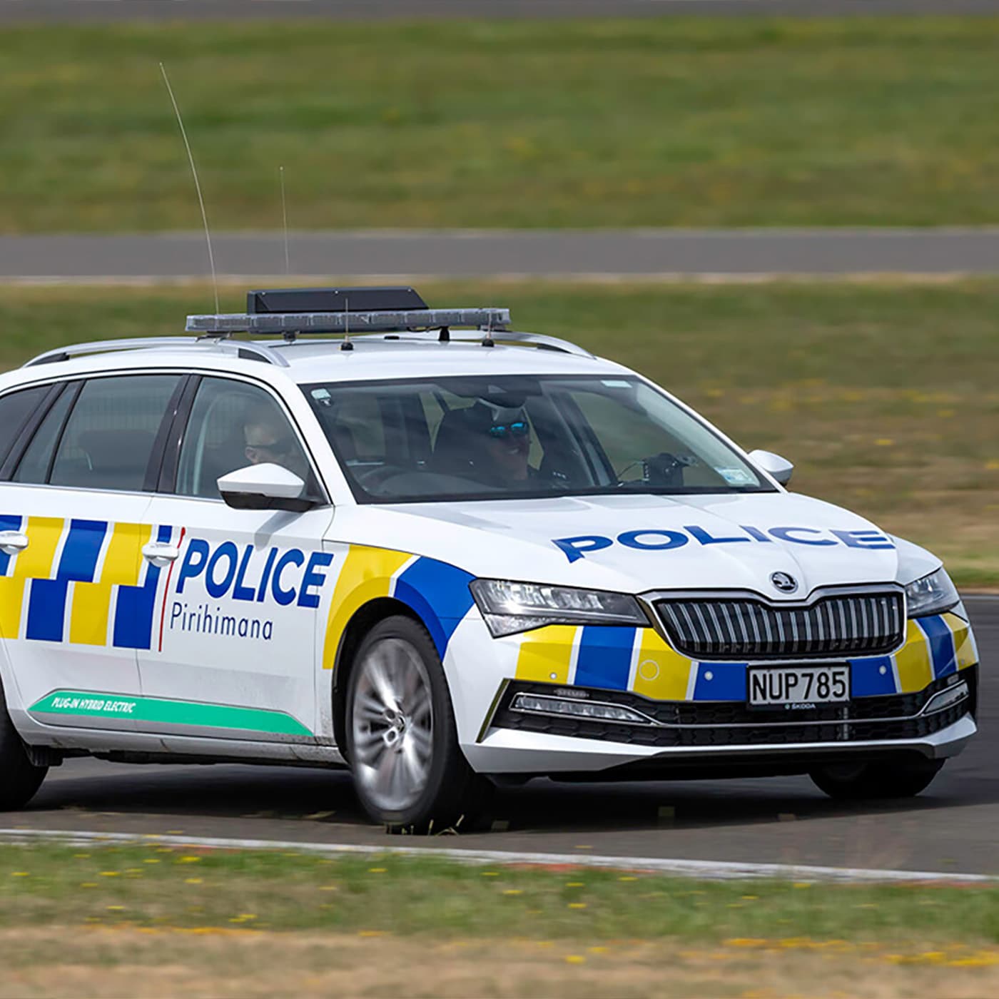 One of the new hybrid electric vehicles being tested by New Zealand police. One of the new hybrid electric vehicles being tested by New Zealand police.